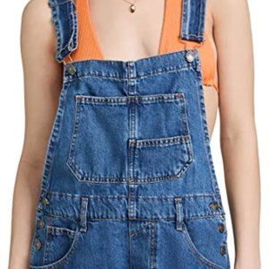 Free People Sapphire Blue Ziggy Shortalls
